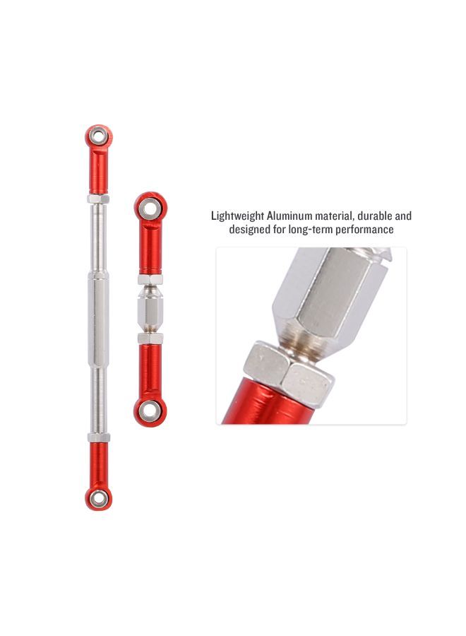 NIBEMINENT 2-Piece RC Car Adjustable Steering Linkage Servo Link Pull Rod Turnbuckle - Image 4