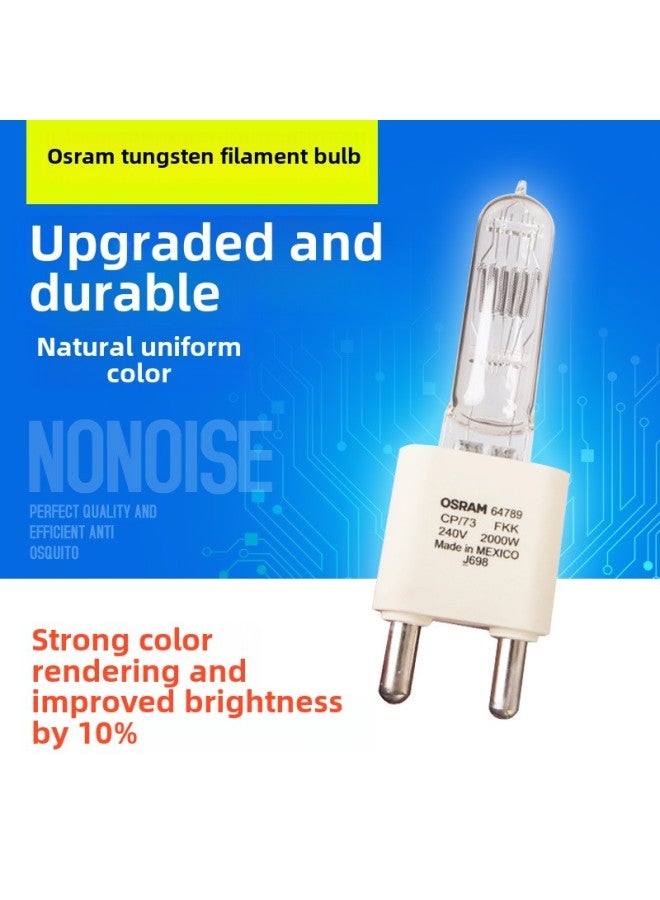 Loquat OSRAM Bulb 2000W1000W Spotlight Barber Shop Led Photography Movie Light Halogen Tungsten Quartz Bulb Tungsten-Light Source Color:OSRAM 2000W Bulb - Image 1