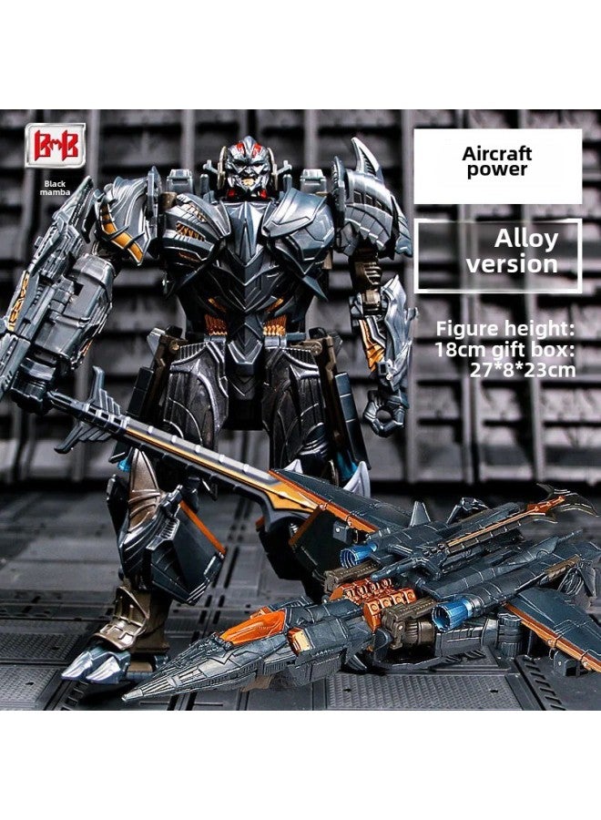 Taiba Children's Deformation Toy Movie Enlarged Edition Optimus Prime Wasp Dark Pillar Hercules Boy King Kong Model-Color:Ys02 Aircraft Power - Image 1