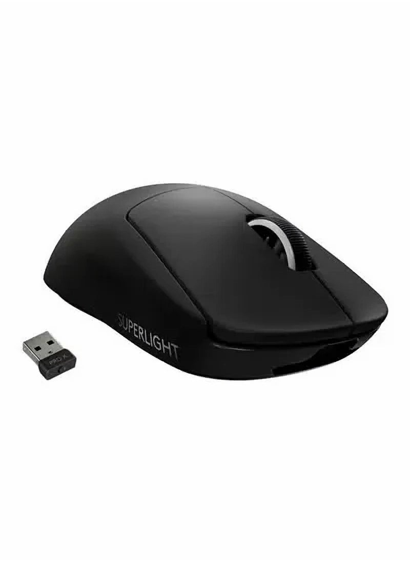 لوجيتيك فأرة G Pro X Superlight اللاسلكية، اتصال بتردد 2.4 جيجاهرتز، تسارع 40G، مستشعر Hero 25K بدقة 25600 نقطة لكل بوصة، عمر بطارية 70 ساعة، 5 أزرار، متوافقة مع أنظمة Windows وMac  - Image 1