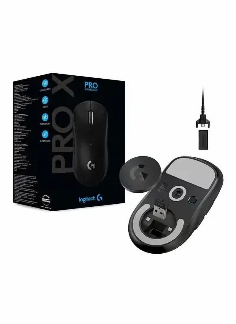 لوجيتيك فأرة G Pro X Superlight اللاسلكية، اتصال بتردد 2.4 جيجاهرتز، تسارع 40G، مستشعر Hero 25K بدقة 25600 نقطة لكل بوصة، عمر بطارية 70 ساعة، 5 أزرار، متوافقة مع أنظمة Windows وMac  - Image 2