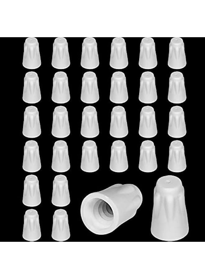 Arabest 36 Pcs Ceramic Wire Connector White Ceramic Nuts 18-8 AWG High Temperature Wire Connectors Porcelain Connector Twist Caps for High Temperature Repairs(Large)  - Image 1
