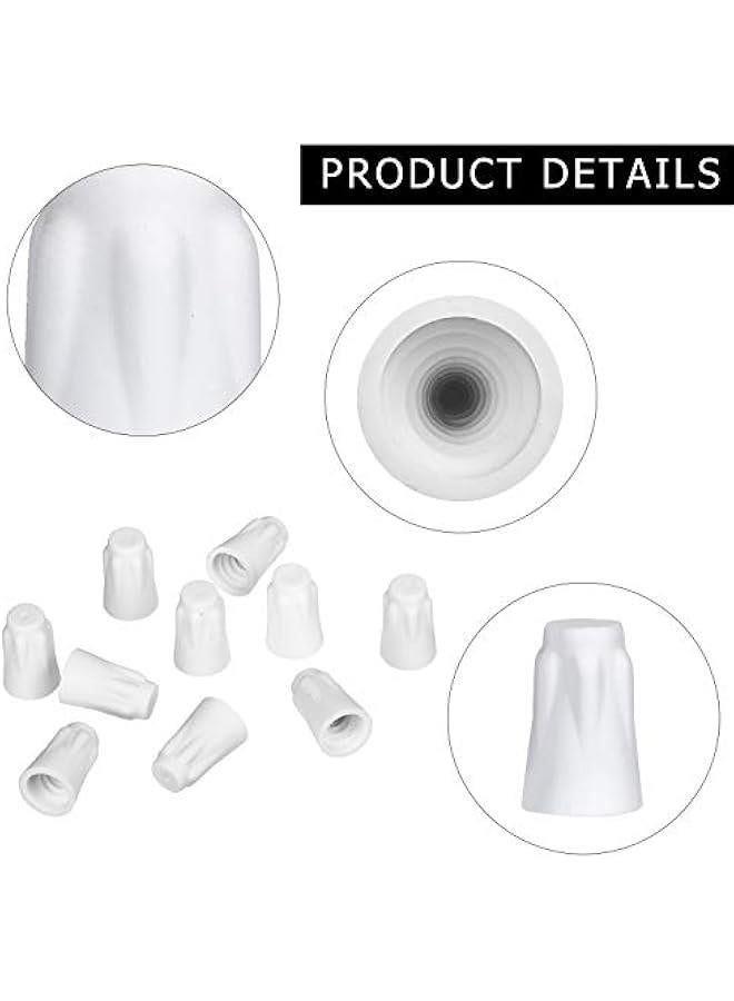 Arabest 36 Pcs Ceramic Wire Connector White Ceramic Nuts 18-8 AWG High Temperature Wire Connectors Porcelain Connector Twist Caps for High Temperature Repairs(Large)  - Image 5