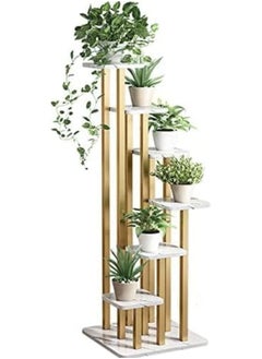 Generic Metal Flower Plan Shelf Indoor Decoration Multi-Layer Shelf 6 Pots Holder Decoration for Wedding Home Plants Stand Rack  - Image 2