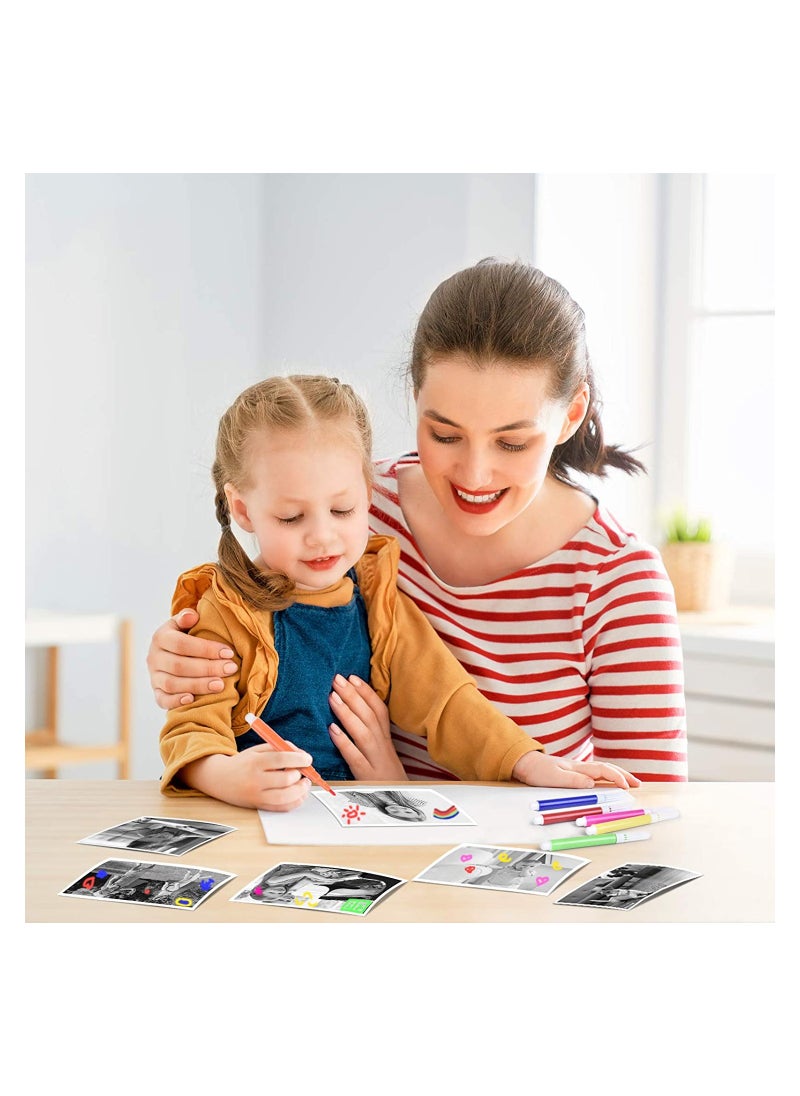 Cutie Cute - Wifi Instant Print Camera With 32GB Memory Card Zero Ink Kids Camera with Print Paper Selfie Video Digital Camera With HD 1080P 2.4 Inch IPS Screen Learning Camera For Birthday Christmas - Image 1