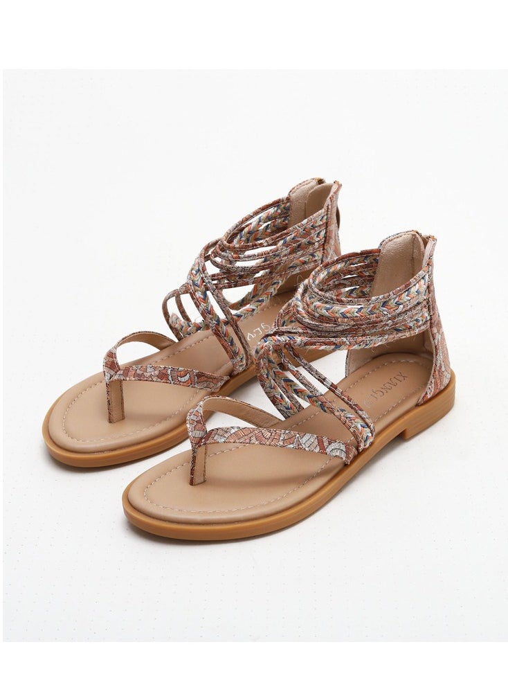 SIKETU 2025 New Retro Beach Vacation Beach Flat Roman Sandals  - Image 2