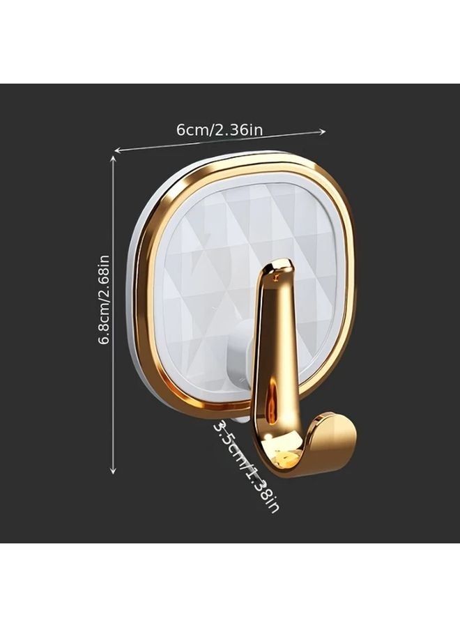 قطعتان من خطافات البرتقال اللاصقة عديمة الآثار حامل مناشف قوي للحائط في الحمام - Image 5