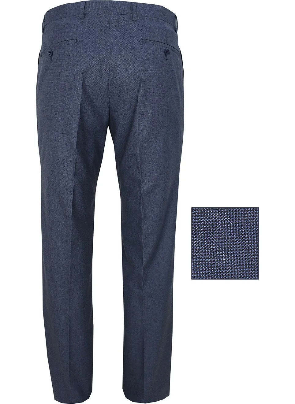 فاريتا Men's Blue Polyviscon Fabric Trousers