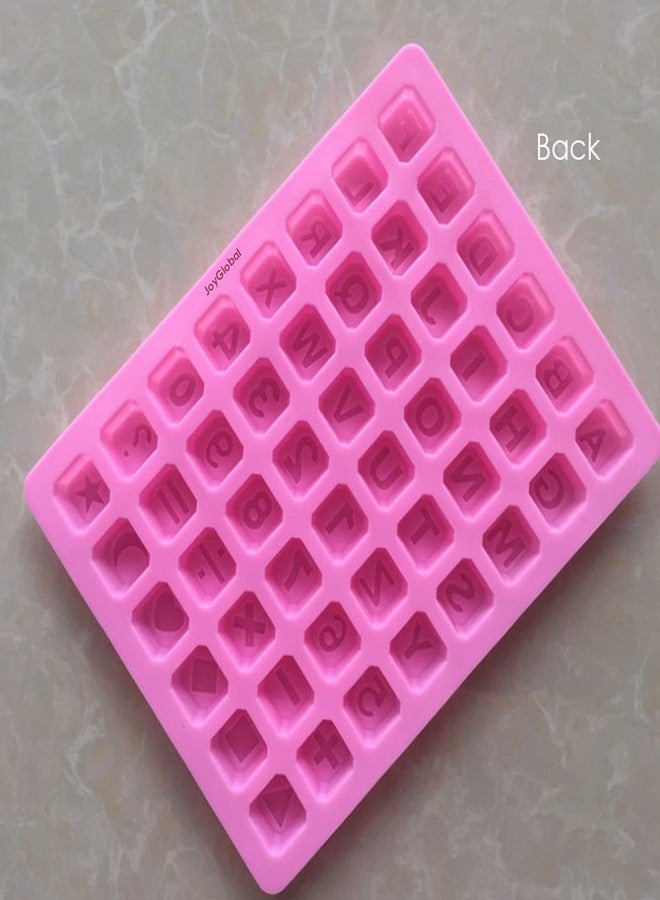 JoyGlobal Silicone 48 Cavity Alphabet Letter Number Math Sign Chocolate Candy Ice Cube Tray Mold (Chocolate Weight : Approx 6 Grams) - Image 4