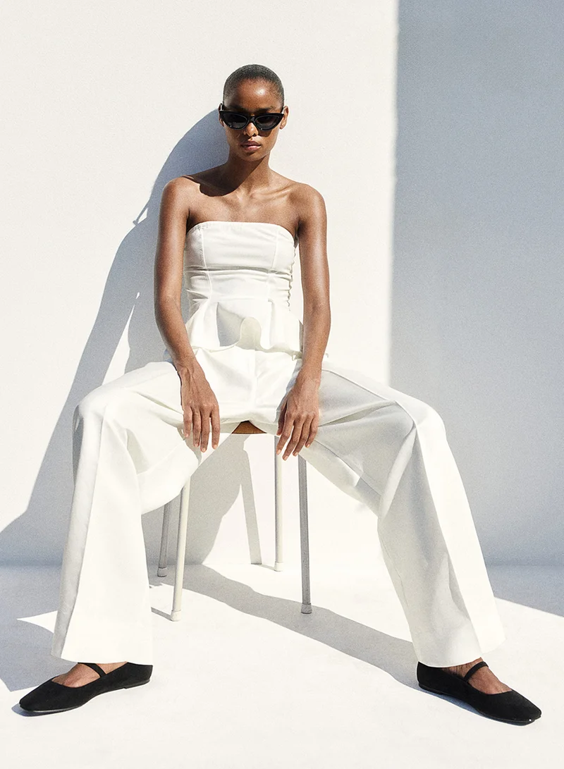 H&M Peplum Bandeau Top