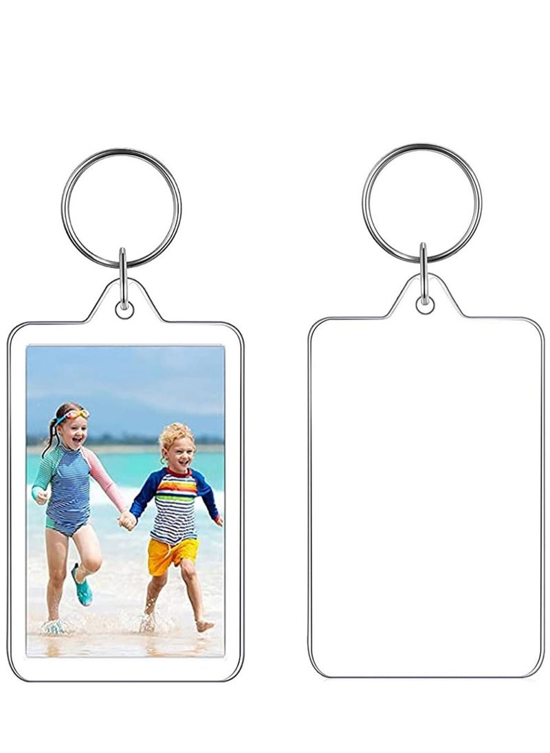 25 Pieces Acrylic Photo Frame Keychain Holder DIY Clear Acrylic Picture Key Chains  (6.2X3.6cm) - pzsku/Z60B06EB2547FF8C595B3Z/45/_/1718865625/6034b91e-4d32-4a71-a23d-0080aac4613b