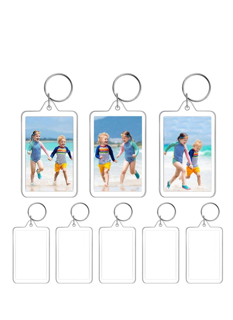 25 Pieces Acrylic Photo Frame Keychain Holder DIY Clear Acrylic Picture Key Chains  (6.2X3.6cm) - pzsku/Z60B06EB2547FF8C595B3Z/45/_/1718865657/da7862a1-820a-4493-86ec-2cb87dac47e5