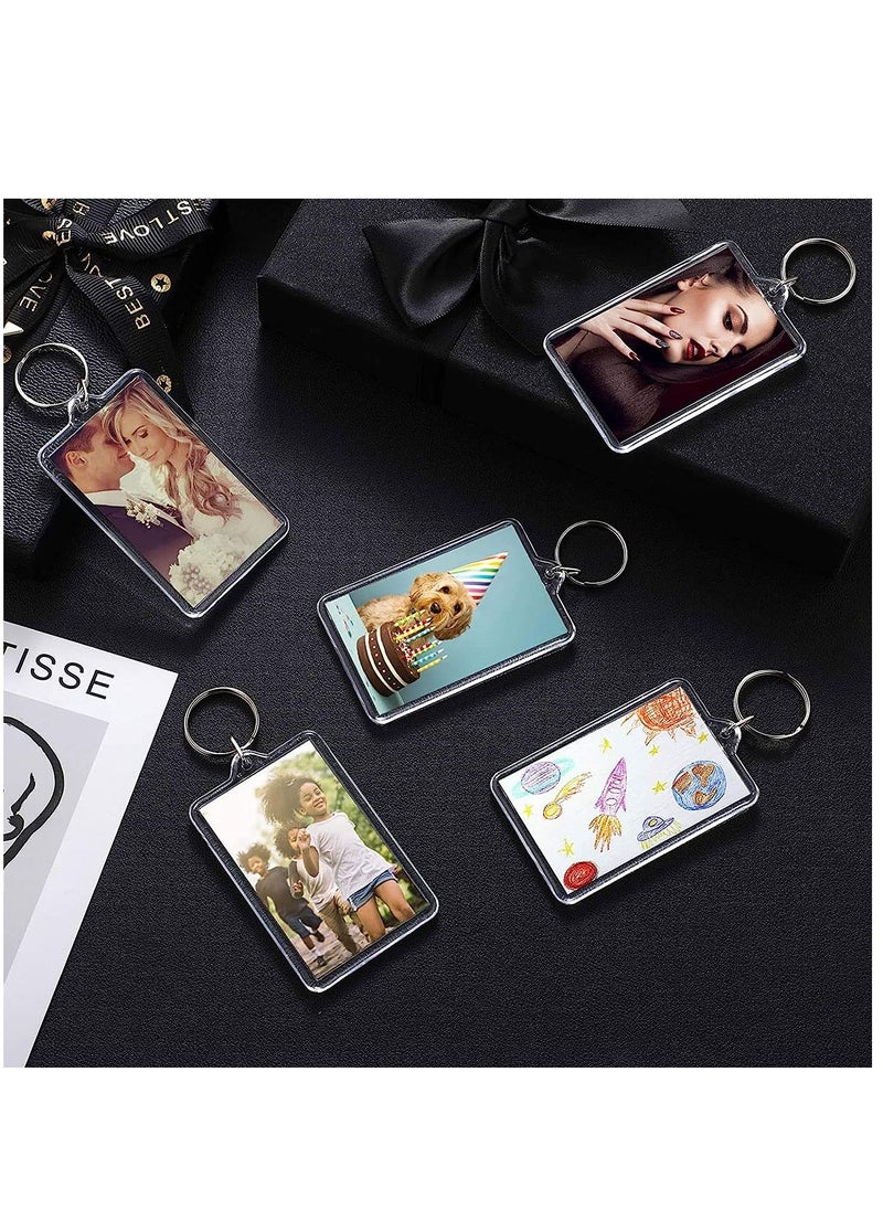 25 Pieces Acrylic Photo Frame Keychain Holder DIY Clear Acrylic Picture Key Chains  (6.2X3.6cm) - pzsku/Z60B06EB2547FF8C595B3Z/45/_/1718867295/ba272693-46df-452a-af1b-283be437956b