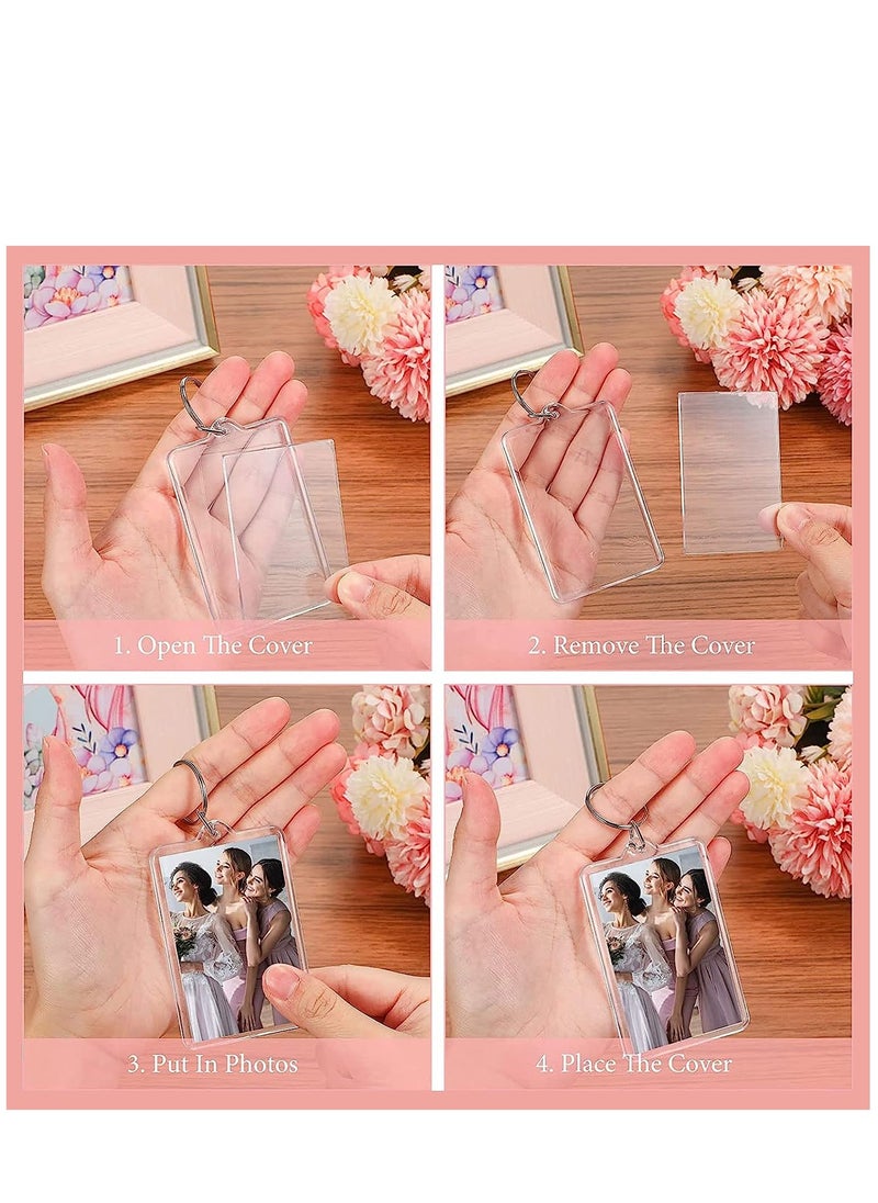 25 Pieces Acrylic Photo Frame Keychain Holder DIY Clear Acrylic Picture Key Chains  (6.2X3.6cm) - pzsku/Z60B06EB2547FF8C595B3Z/45/_/1718867456/379254a2-6a30-4633-b563-e5794744461a