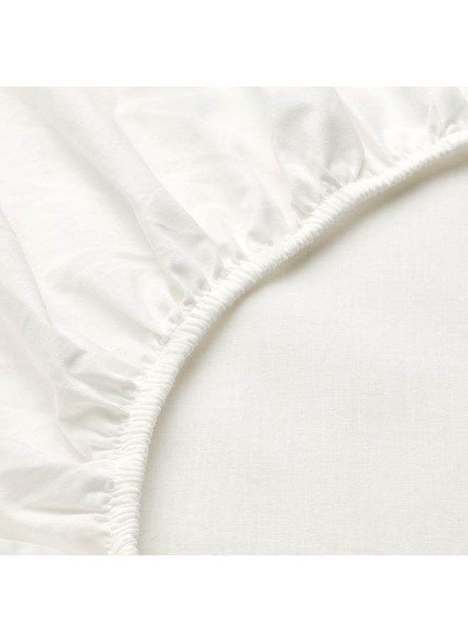 Generic Fitted sheet, white, 140x200 cm  - Image 5