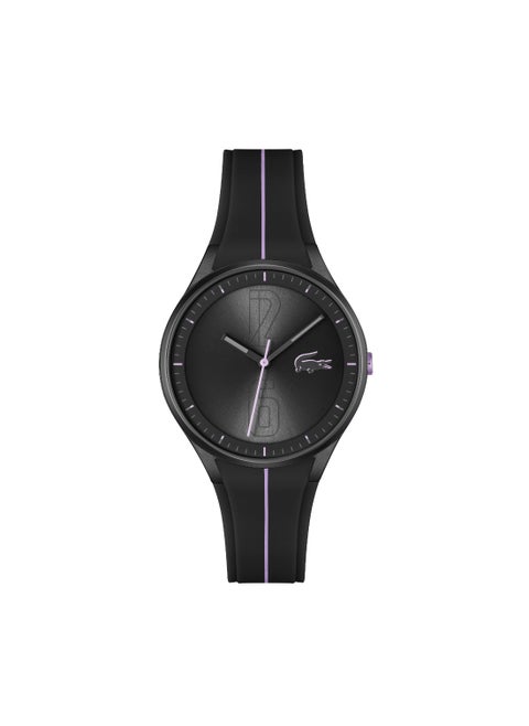 Round Analog Women's Black Case Watch - 2001350
