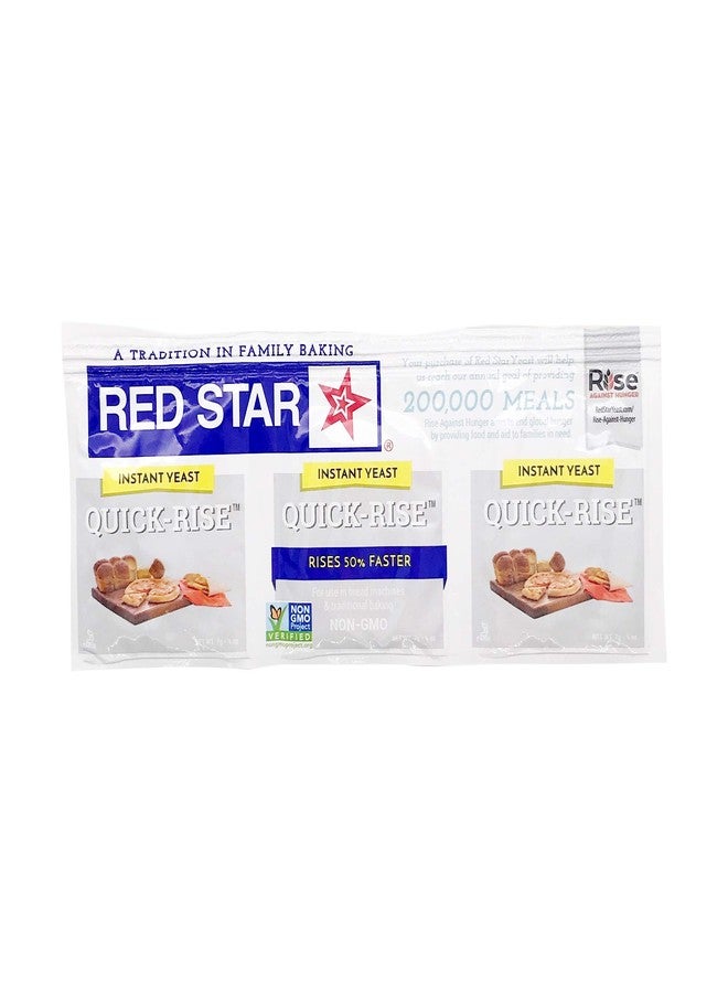 Red Star Instant Quick Rise Dry Yeast, 3 ct - Image 1