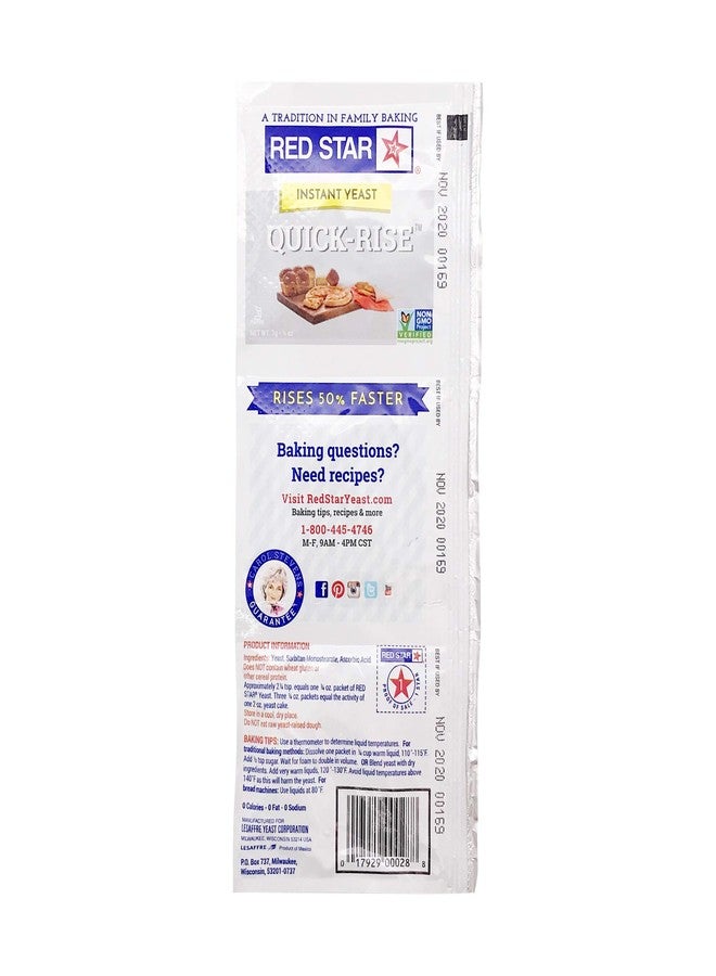 Red Star Instant Quick Rise Dry Yeast, 3 ct - Image 2