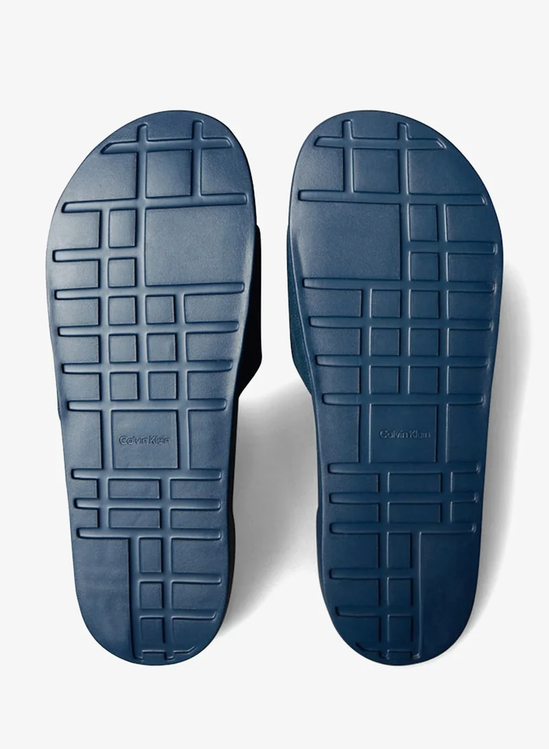 Calvin Klein Navy Essential Canvas Slides for Men | Best Price UAE
