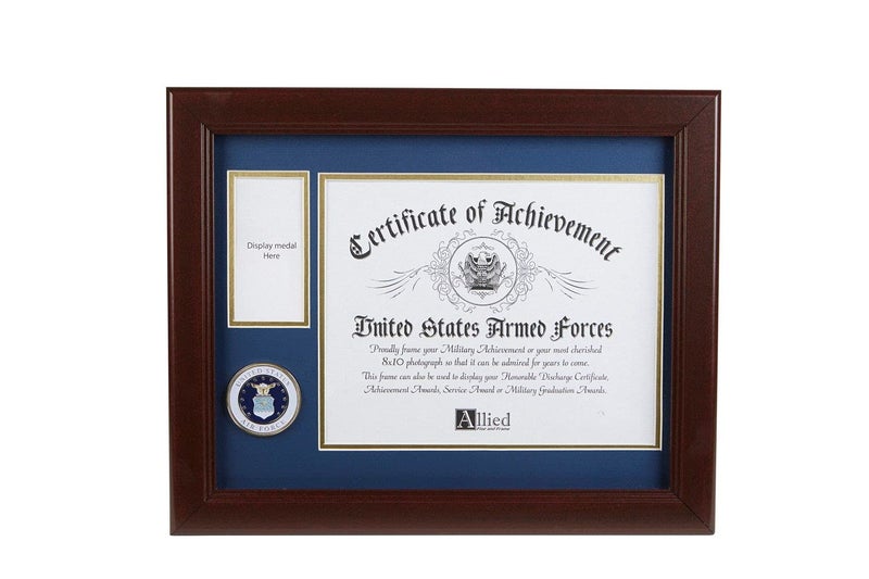 Allied Frame US Air Force Medal and Award Certificate Frame  8 x 10 Opening