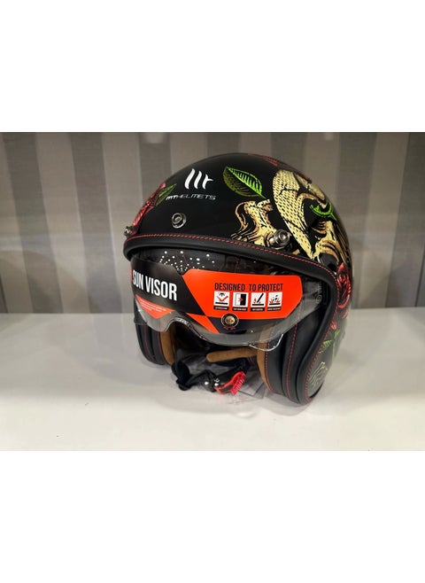 Helmet mt Lemans 2 Sv Breakout B9 with Glossy Transparent Visor