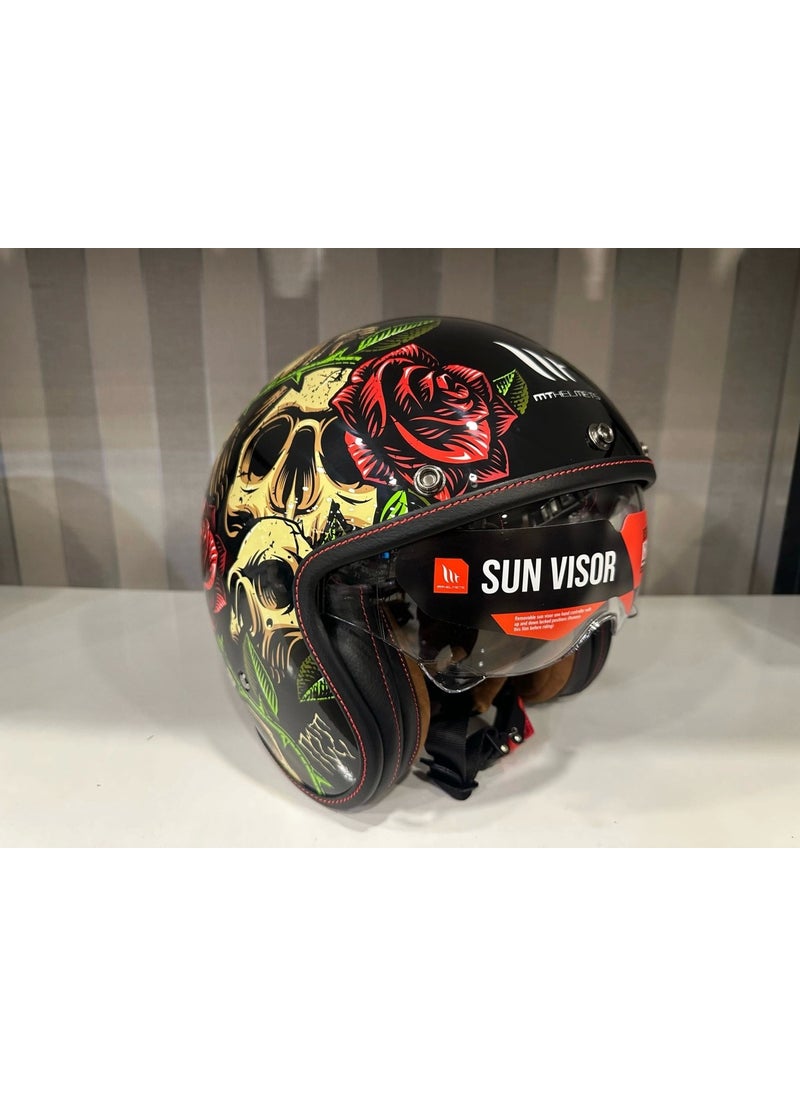 Helmet mt Lemans 2 Sv Breakout B9 with Glossy Transparent Visor