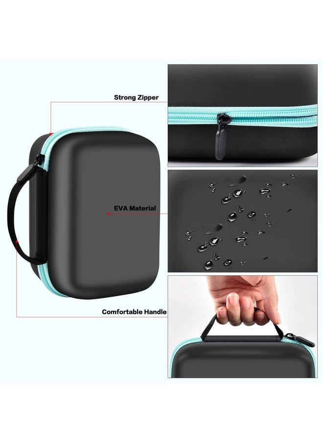casmilee - Kids Instant Camera Case Compatible With Vtech Kidizoom Printcam & Thermal Rolls Print Camera Refill Paper Creator Cam Accessories Travel Storage Bag Only (Black) - Image 1