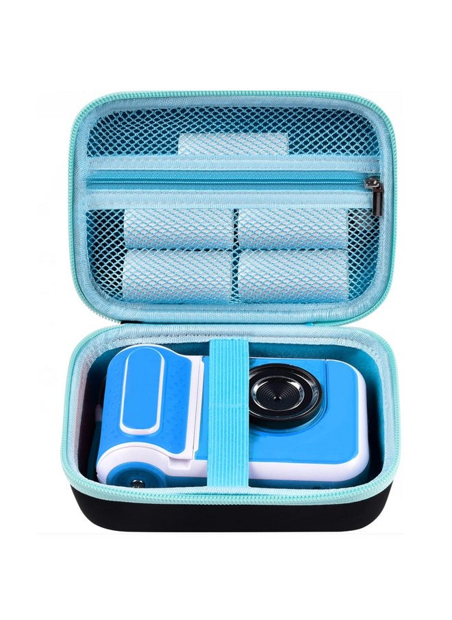 casmilee - Kids Instant Camera Case Compatible With Vtech Kidizoom Printcam & Thermal Rolls Print Camera Refill Paper Creator Cam Accessories Travel Storage Bag Only (Black) - Image 1