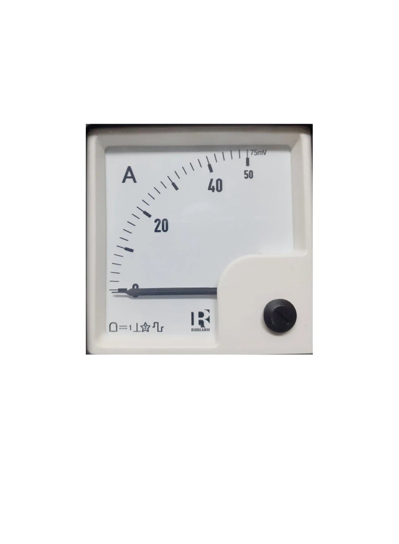 AC Analogue Panel Ammeter 72x72  Direct Type  ERI72A2D - Image 1