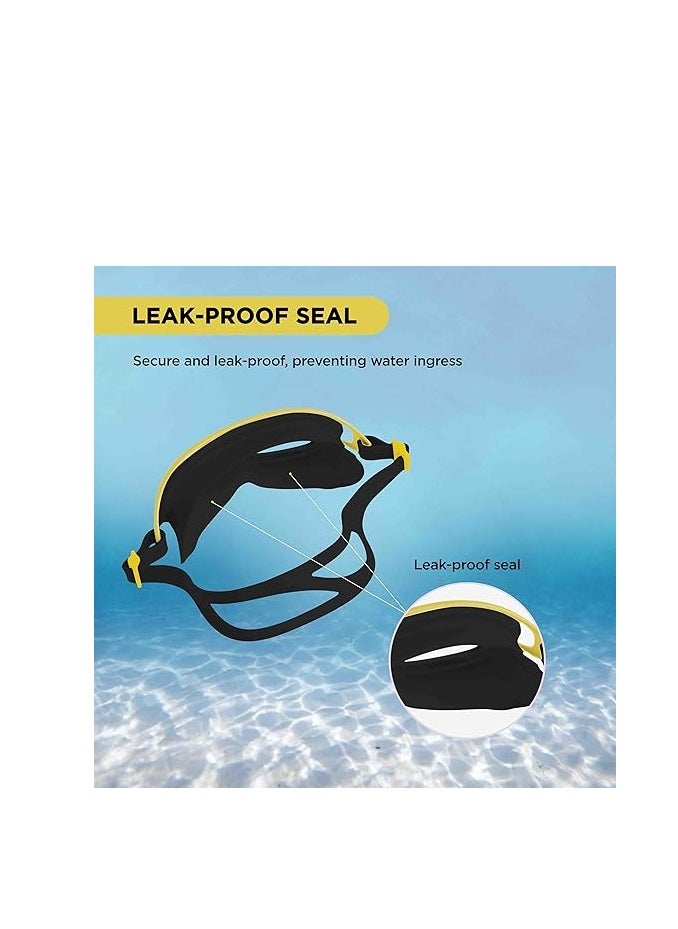 ENDLESS  - EL1010 Premium Swimming Goggle with Anti-Fog and UV Protection | Material : Silicon, PU | Stylish Big Frame for more Visibility | Soft Silicone Gasket for Leak Proof | With Hard Case - Image 1
