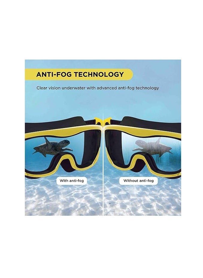 ENDLESS  - EL1010 Premium Swimming Goggle with Anti-Fog and UV Protection | Material : Silicon, PU | Stylish Big Frame for more Visibility | Soft Silicone Gasket for Leak Proof | With Hard Case - Image 1