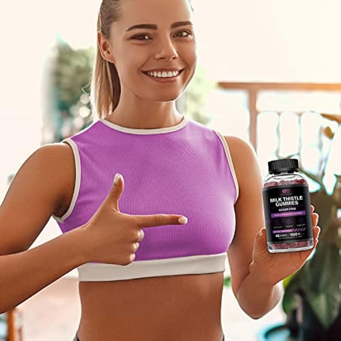Effective Nutra Milk Thistle Gummies | Sugar-Free Milk Thistle Extract 1000mg for Liver Detox & Antioxidant Support | Vegan, Gluten-Free| 45-Day Supply, Natural Berry Flavor, Made in USA (90 Count) - Image 5