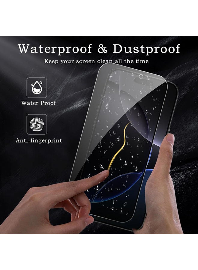 SJet 2 PACK iPhone 17 Pro Privacy Screen Protector + 2 PACK Camera Lens Protector, Ultra Top 9H+ Tempered Glass, Full Coverage Screen - Image 5