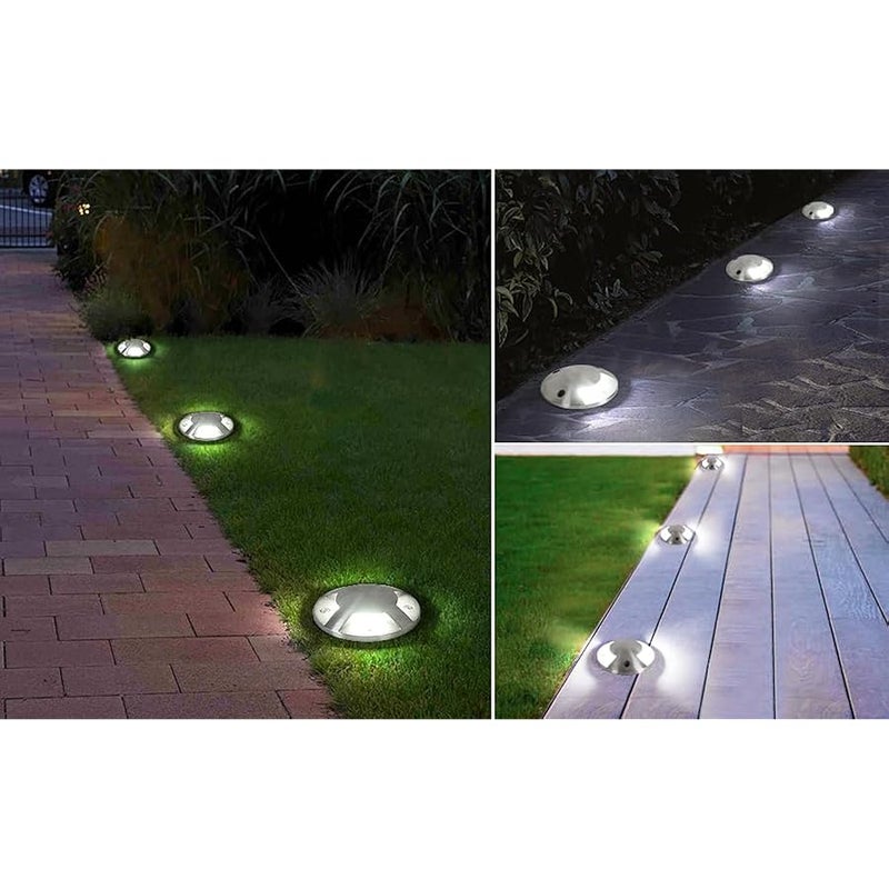 V.nice GU10 LED Inground Lights – 40W Replaceable Bulb Outdoor Uplight, IP65 Waterproof Pathway Driveway Light, Stainless Steel Cover, 6000K, 3 Models for Landscape & Garden - Image 5