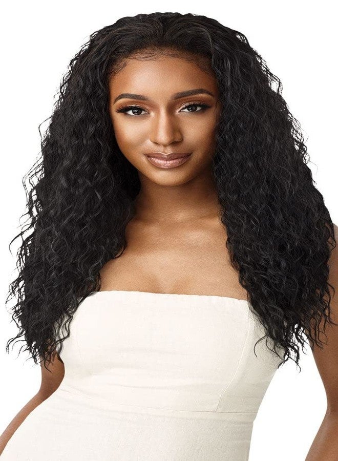 Outre Quick Weave Wet & Wavy Style Synthetic Half Wig BEACH CURL 24" (S1B/30) - Image 1