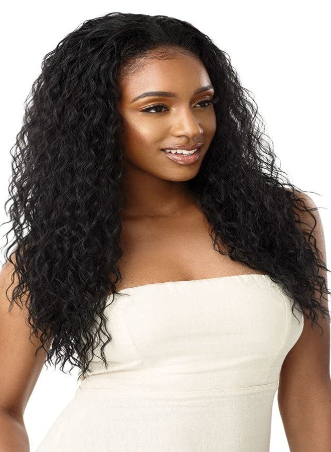 Outre Quick Weave Wet & Wavy Style Synthetic Half Wig BEACH CURL 24" (S1B/30) - Image 3