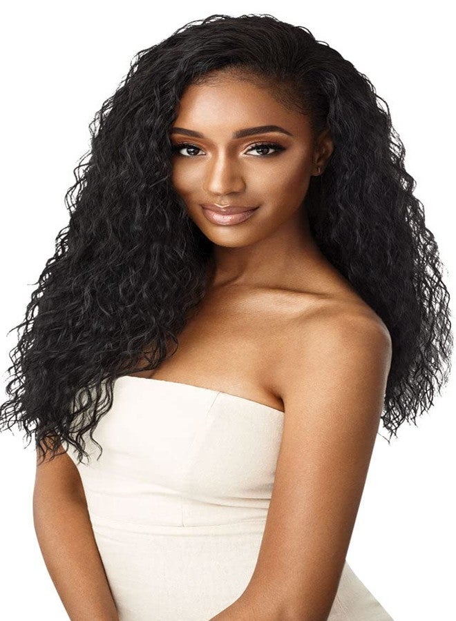 Outre Quick Weave Wet & Wavy Style Synthetic Half Wig BEACH CURL 24" (S1B/30) - Image 2