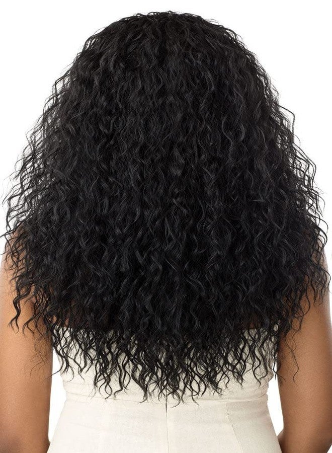 Outre Quick Weave Wet & Wavy Style Synthetic Half Wig BEACH CURL 24" (S1B/30) - Image 4