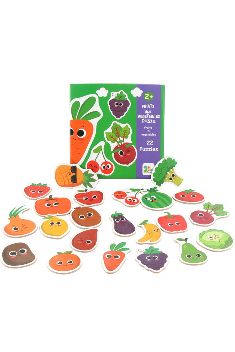 fruit vegetable Kids Wooden Jigsaw Matching Puzzle Game Baby Early Learning Cognition Animal Fruit T