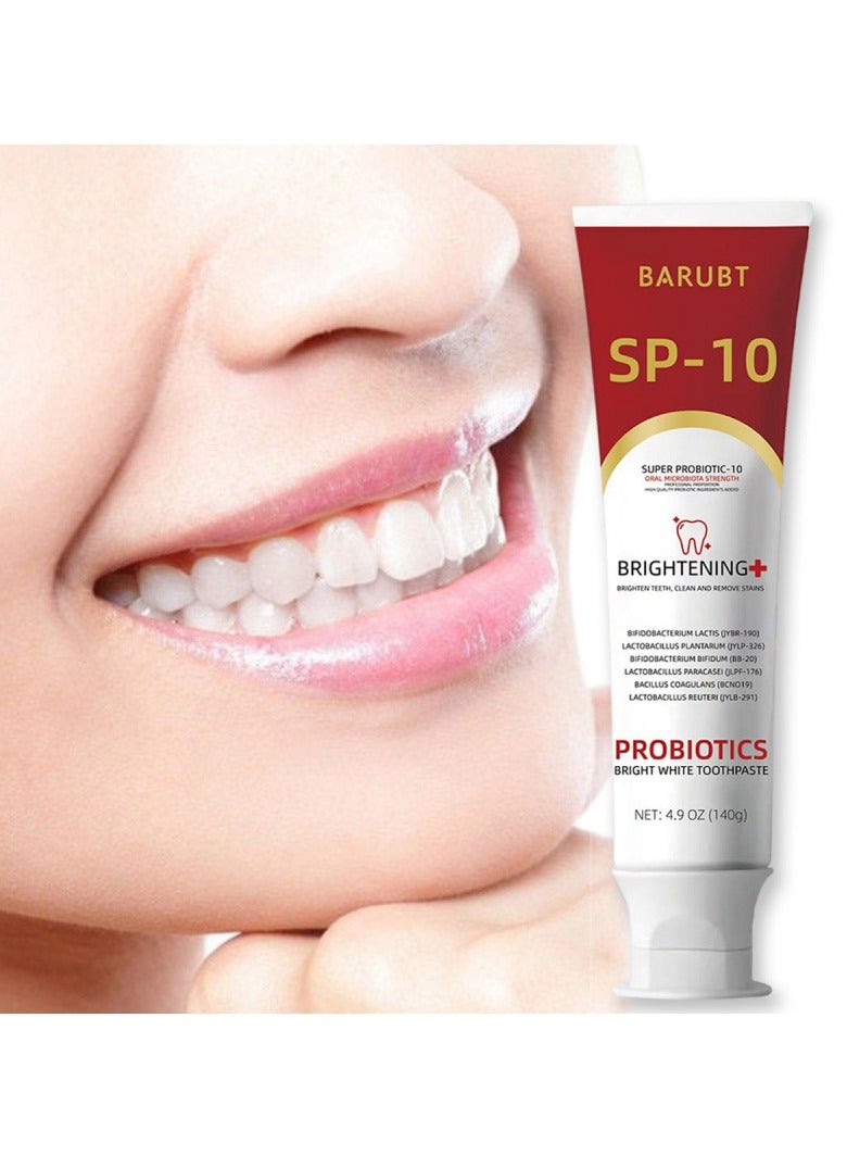 BARUBT Probiotic Toothpaste Mint Flavor Fresh Breath Oral Care Fluoride-free Gum Protection Toothpaste 140g - Image 1