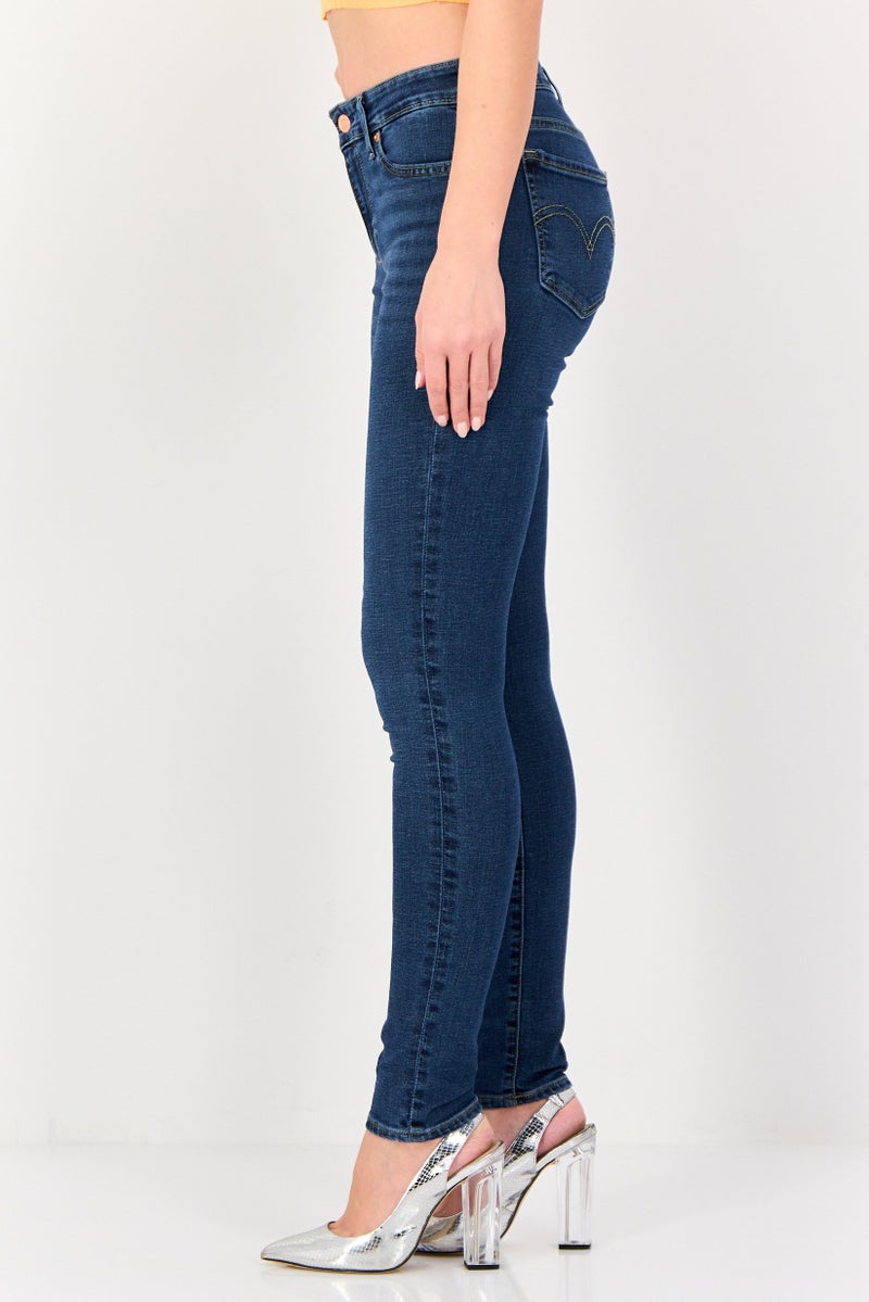 Levi's Women Skinny Fit Washed Stretchable Denim, Blue - Image 4