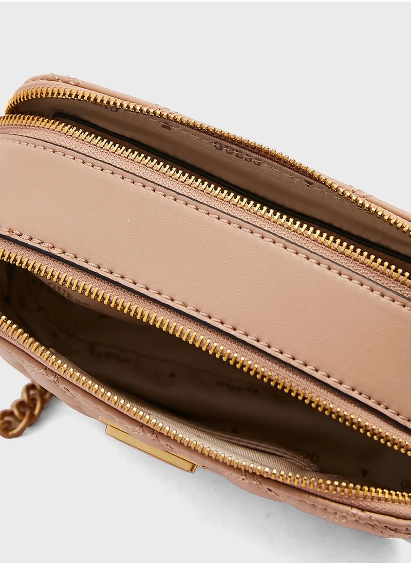 GUESS Giully Logo Detailed Crossbody Bag