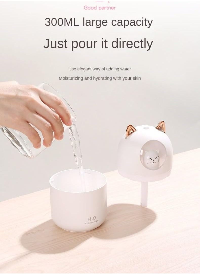 Generic - Desk Humidifier Convenient Practical Stable Reliable Small Compact Mini Humidifier Night Light Function for Decoration for Office for Dormitory - Image 1
