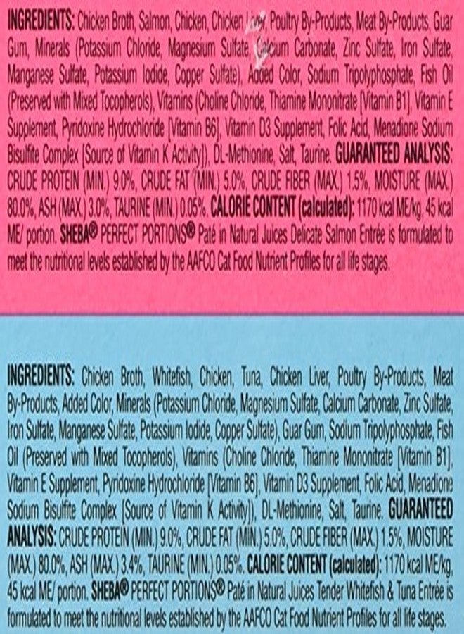 شيبا بريميوم طعام القطط، عبوات متعددة - وجبة سمك السلمون الرقيقة ووجبة سمك التونة الأبيض الطري - 24 قطعة - Image 4