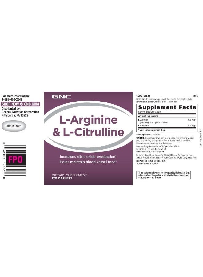 GNC L-Arginine And L-Citrulline - Image 4