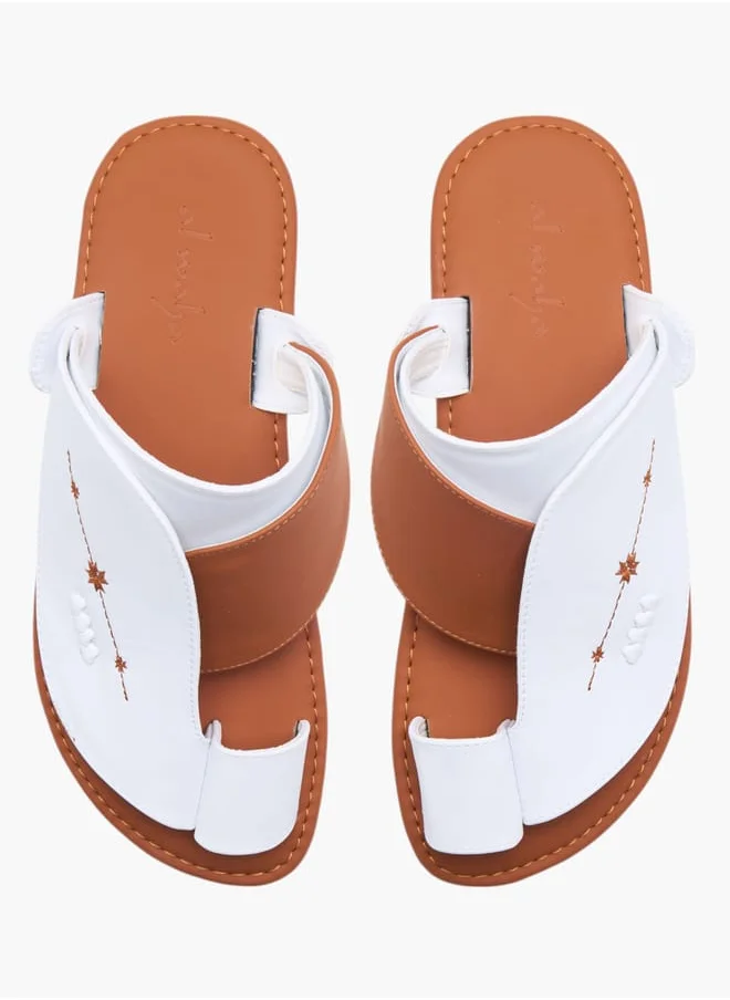 Al Waha Men's Textured Slip-On Arabic Sandals