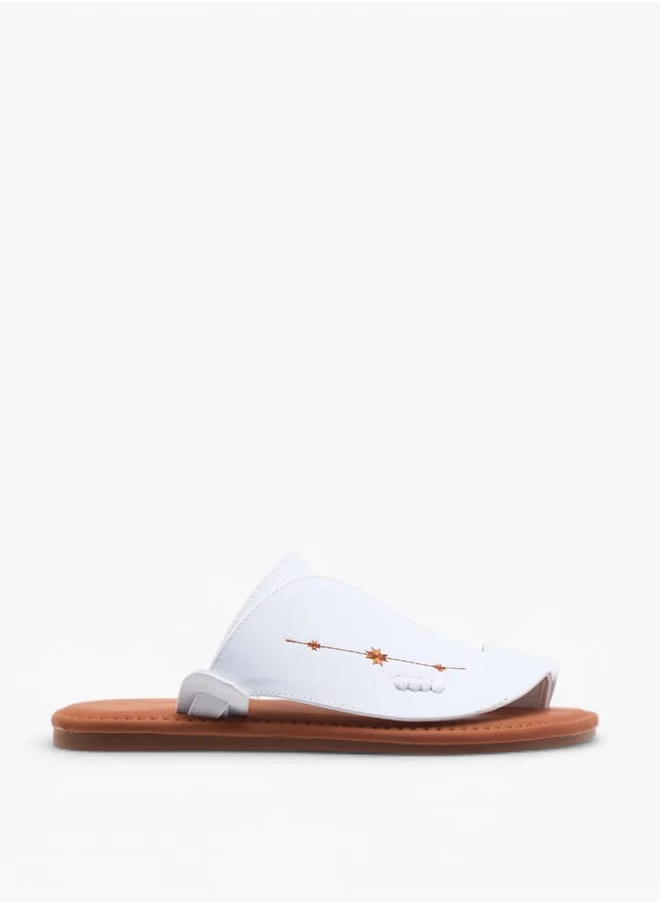 Al Waha Men's Textured Slip-On Arabic Sandals