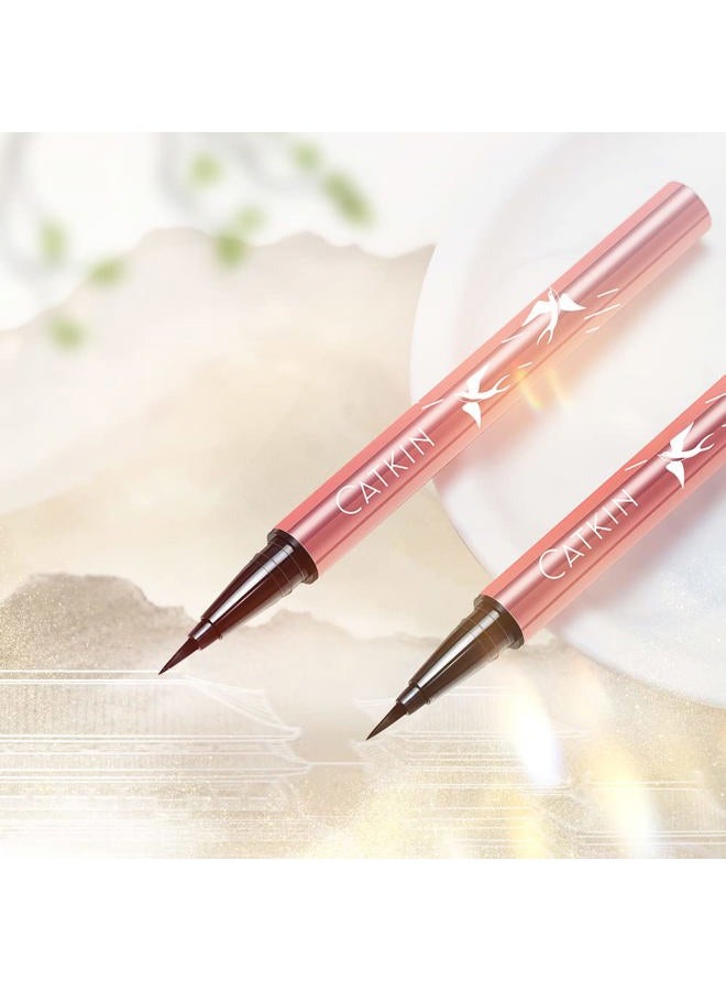 CATKIN Liquid Eyeliner Pen Ultra-fine Waterproof Smoothy Stay 24 hrs Long Lasting Quick Drying for Sensitive Eyes Alcohol Free Very Black - Image 5