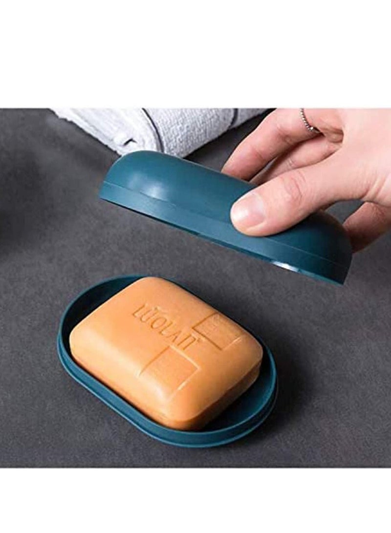 2 Pack Soap Dish Travel Box Container Tray, Case, Holder for Sponges Hand Perfect Gift, Blue White - Image 5