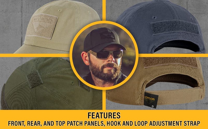 CONDOR Tactical Cap (Black, One Size Fits All) - Image 2